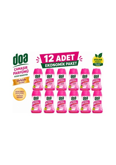 Orkide Çamaşır Parfümü 12 Li Ekonomik Paket Yoğun Kalıcı Koku & Uzun Süre Ferahlık - 877810857 Diğer
