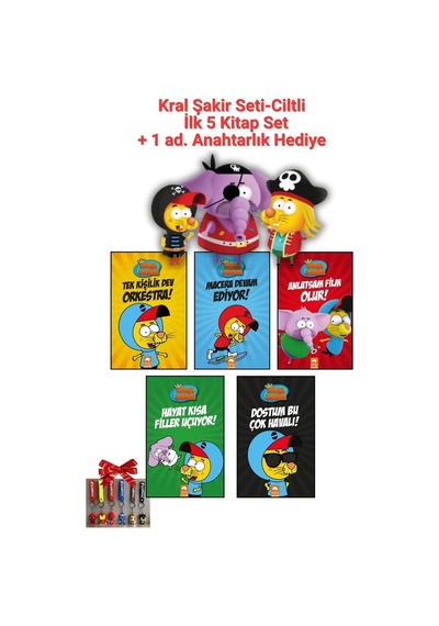 Kral Şakir Seti İlk 5 Kitap Ciltli + Anahtarlık Hediyeli