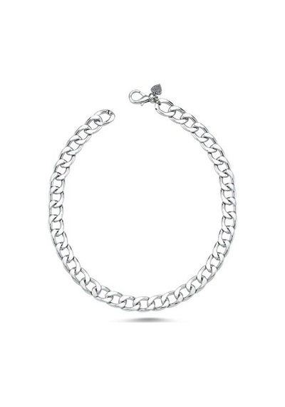 Köpek Boyun Zinciri Kolye Silver Medium 35 Cm