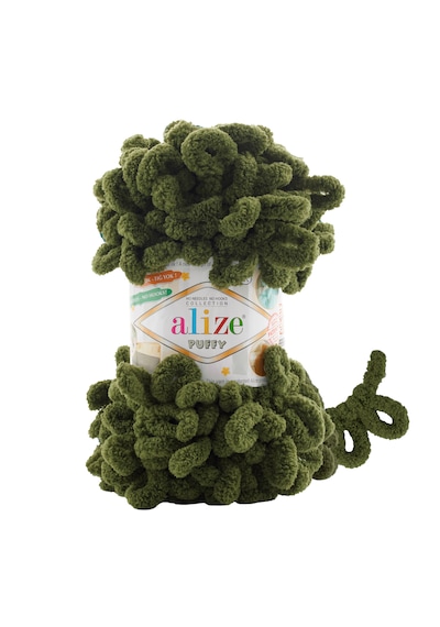 Alize 5 Adet Puffy El Örgü Ipliği 5'li Paket - 100 Gr. 9 Mt. Parmak Örgü Ipi - Şevval Tuhafiye 620