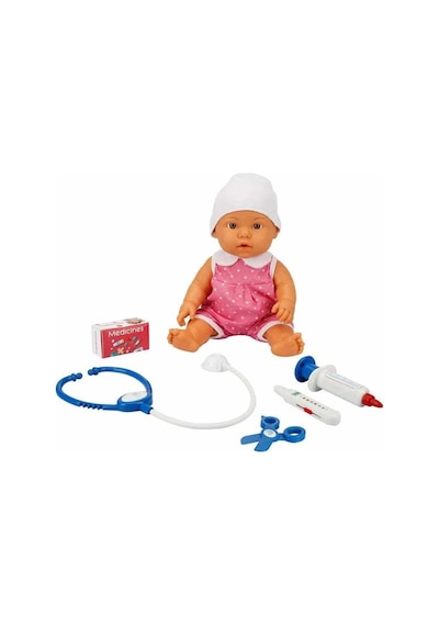 Mey İthalat 30111 Doktor Zamanı Sesli Bebek Seti 35 Cm Ürün Oyuncaktır