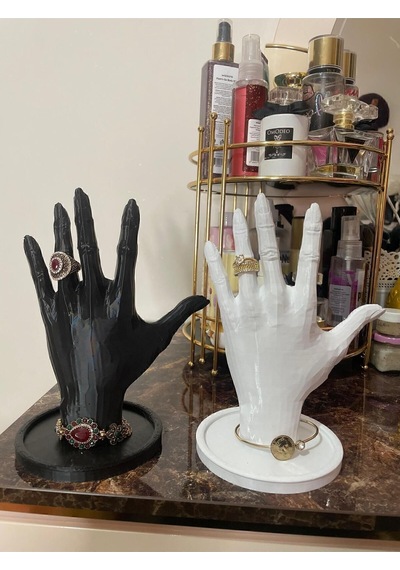 4lü Set Dekoratif Takı Organizer Manken Standı Makyaj Mücevher Kolye Tasarım Sergi Yüzük 21cm