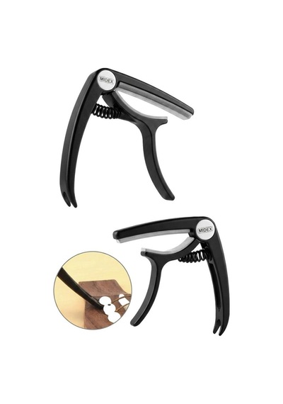Midex Lct-90bk-100x Kapo 100'lü Toptan Capo Gitar Bağlama