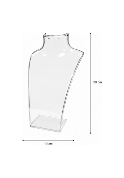 Kolye Standı Akrilik -takı Teşhir Ve Saklama Standı Şeffaf 19x30 Cm