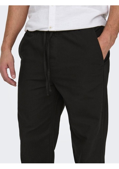 Only & Sons Erkek Bol Kesim Keten Pantolon - 22028267 001
