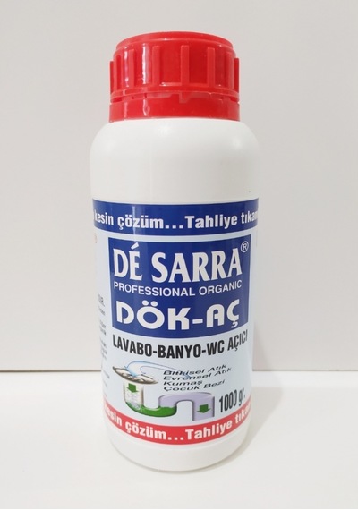 Lavabo Banyo WC Gider Açıcı Sıvı 1 Litre