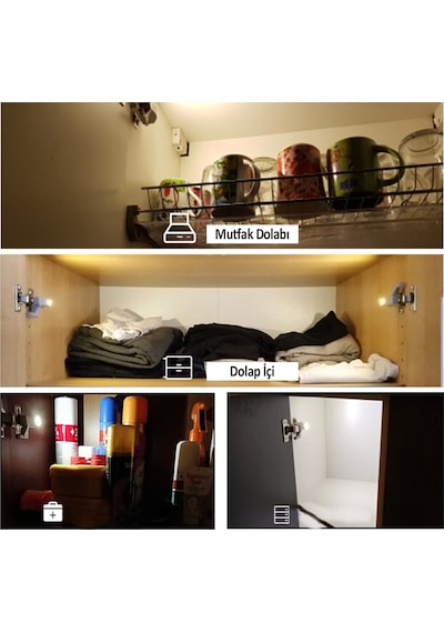 Buffer Beyaz Gardrop Dolap Içi Led Aydınlatıcı 2'Li N11.20244