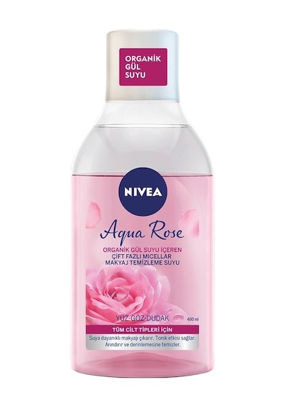 Nivea Aqua Rose Organik Gül Suyu İçeren Çift Fazlı Micellar Makyaj Temizleme Suyu 400 ML Nivea Aqua Rose Organik Gül Suyu İçeren Çift Fazlı Micellar Makyaj Temizleme Suyu 400 ML