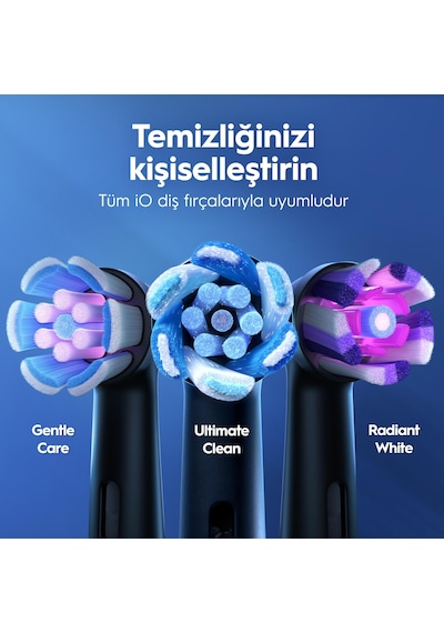 Oral-b İo2 Şarjlı/elektrikli Diş Fırçası, 2'li Set, Siyah & Orman Yeşili, 2 Fırça Başlığı, Seyahat Kabı
