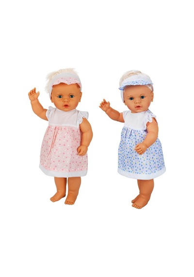 1060011 Lila Sesli Saçlı Et Bebek 60 Cm Standart