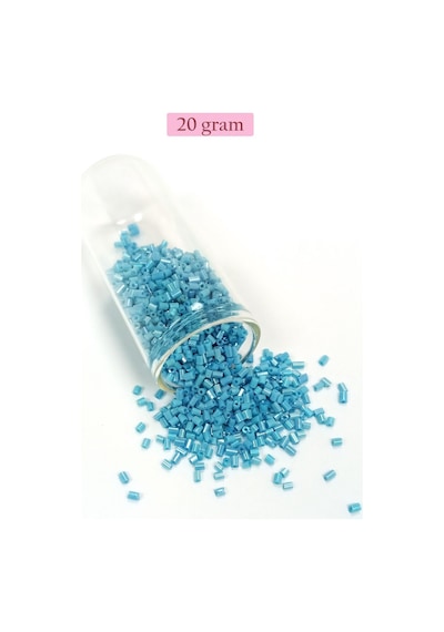 Kesme Cam Boncuk 2mm - 4 Renk - Toplam 80 Gram - Bnc446 Diğer
