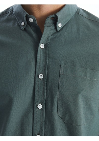 Lcwaıkıkı Classic Yeşil Regular Fit Uzun Kollu Oxford Erkek Gömlek