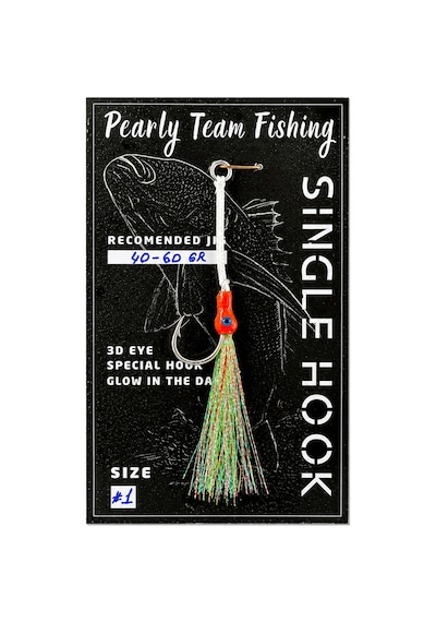 Pearly Team Fishing - Sıngle Hook 40gr - 60gr Beyaz - 929822227