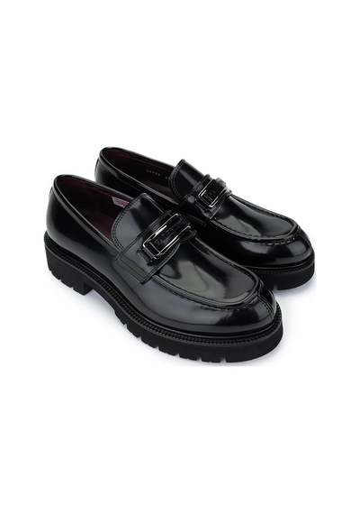 Valentino Valentıno Erkek Hakiki Deri Siyah Loafer Ayakkabı 667 20922 Erk Ayk Y25 Nero Siyah
