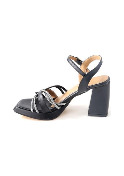 Papuçcity Wzy 02709 9 Cm Topuklu Kadın Sandalet Ayakkabı 001