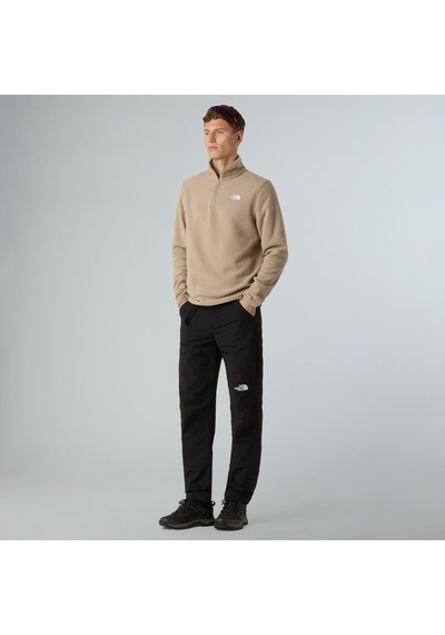 The North Face M Glacier Fleece 1/4 Zip Jacket Erkek Polar-30553 Açık Kahverengi