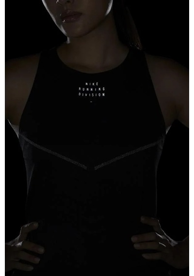 Nike Dri Fit Adv Run Division Running Reflector Tank Reflektörlü Kadın Atlet Siyah