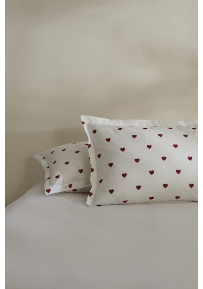 Karaca Home Amour 2'li Yastık Kılıfı Kırmızı Kırmızı