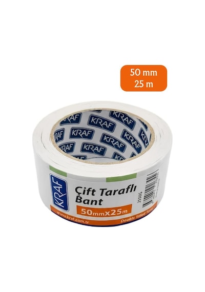 Kraf Çift Taraflı Bant 50mm X 25m 2550g 1
