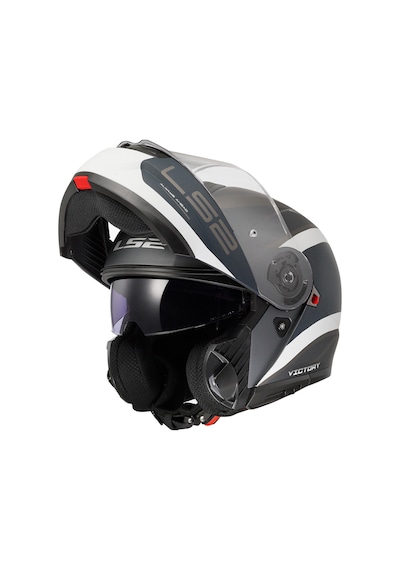 Ls2 Strobe 2 Victory Motosiklet Kaskı Mat Gri - Mavi - Kum