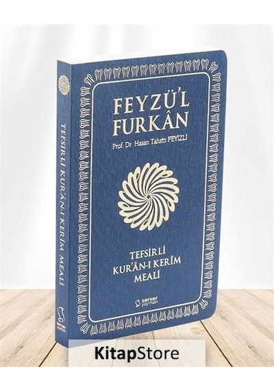 Feyzü'l Furkan Tefsirli Kuranı Kerim Meali Lacivert (Cep Boy-Sadece Türkçe Meal-İnce Cilt)