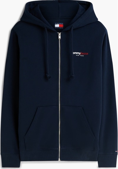 Tommy Hilfiger Tjm Reg Dna Backprınt Fz Hd Erkek Mavi Sweatshirt - Dm0dm23404
