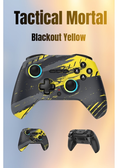 Tactical Mortal 2.4 Ghz/bt Çift Kablosuz Mod - Chromatic Rgb - Makro - Silikon Switch - Hall 3d - Titreşimli - Turbo Modu - 18 Tuşlu Gamepad - Blackout Yellow Tactical Mortal 2.4 Ghz/bt Çift Kablosuz Mod - Chromatic Rgb - Makro - Silikon Switch - Hall 3d - Titreşimli - Turbo Modu - 18 Tuşlu Gamepad - Blackout Yellow