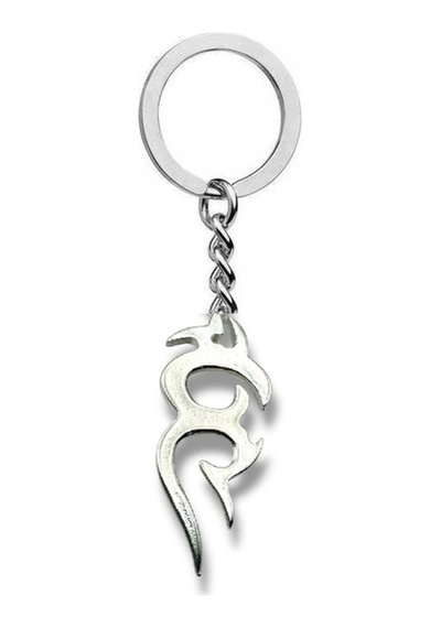 Alev Figürlü Anahtarlık Zamak Metal Unisex Güç Ve  Temalı Aksesuar