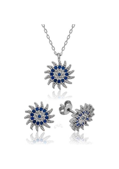 Gümüş Güneşli Nazar Kadın Set (502403607)