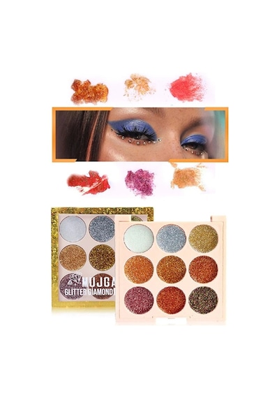 9 Renk Glitter Diamond Far Paleti - 2'li Set Diğer