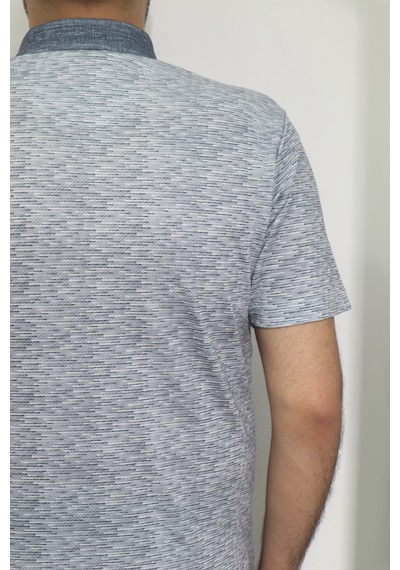 Santa Dmctekstil Erkek Kendinden Desenli Klasik Rahat Kalıp Tek Cepli Polo Yakalı T-shirt Lacivert Santa Dmctekstil Erkek Kendinden Desenli Klasik Rahat Kalıp Tek Cepli Polo Yakalı T-shirt Lacivert