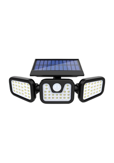 Powermaster Mx-w771a Sensörlü 3 Modlu 74 Ledli Solar Aydınlatmalı Duvar Lambası Şeffaf
