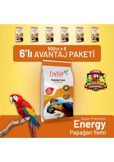 Papağan Yemi 500 G - 6 Adet