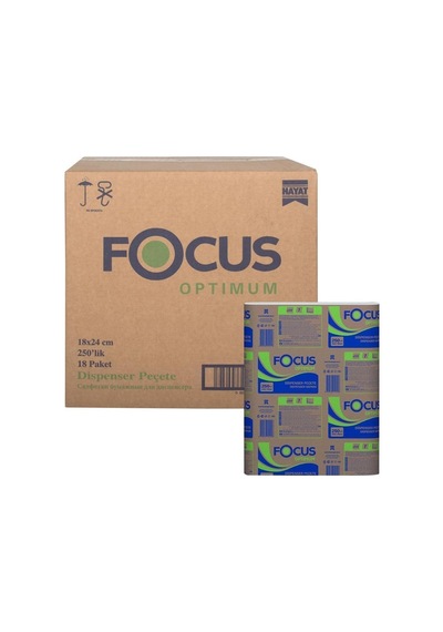 Focus Optimum Dispenser Peçete 18x250 Beyaz Dokulu