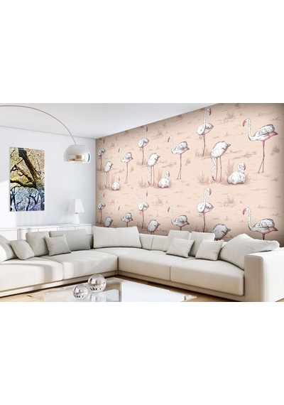 Flamingolar Duvar Kağıdı (459077303)