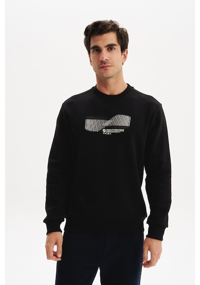 AR-MA Arma Erkek Regular Fit 3 İplik Kalın Kumaş Baskılı Bisiklet Yaka Sweatshirt K30124603002 Siyah AR-MA Arma Erkek Regular Fit 3 İplik Kalın Kumaş Baskılı Bisiklet Yaka Sweatshirt K30124603002 Siyah
