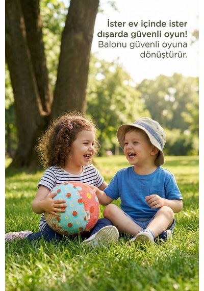 Baskılı Peluş Bez Balon Kılıfı Yıkanabilir Yumuşak Bebek Balonlu Oyun Topu Girls