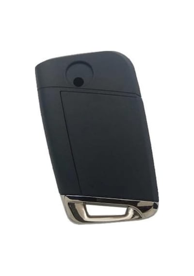 Autohan Keys Volkswagen Golf 7 Polo 3 Butonlu Anahtar Kumanda Kabı, Siyah Standart