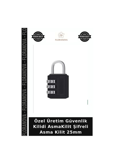 Özel Üretim Güvenlik Kilidi Asmakilit Şifreli Asma Kilit 25mm