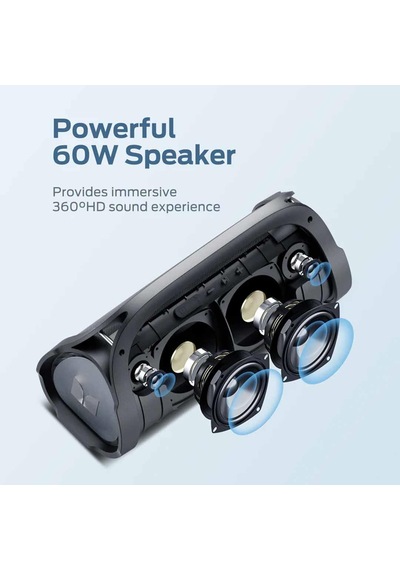 Monster Adventurer Max Boombox 60 W Çift Subwoofer IPX7 Bluetooth 5.0 Hoparlör