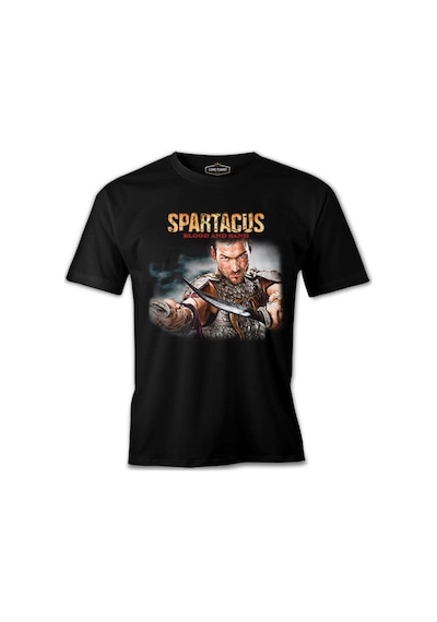 Spartacus - Blood And Sand Siyah Erkek Tshirt