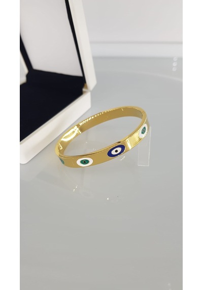 Nazar Gold Çelik Kelepçe Altın - Gümüş - Rose