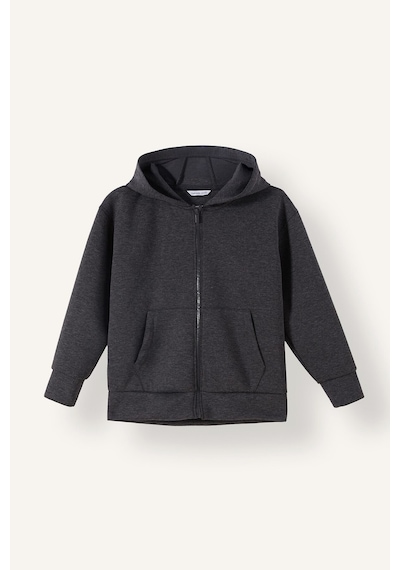 Defacto Fermuarlı Kapüşonlu Basic Sweatshirt Hırka Erkek Çocuk I3124a826auar221 Antrasit-ar221