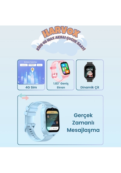 Harvox Hx Kids 4g Max Sim Kartlı Akıllı Çocuk Saati 3 Kordonlu Gps Konum Takibi Arama Konuşma 4g Destekli Pembe Harvox Hx Kids 4g Max Sim Kartlı Akıllı Çocuk Saati 3 Kordonlu Gps Konum Takibi Arama Konuşma 4g Destekli Pembe