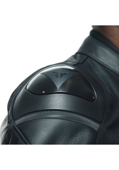 Dainese Racing 4 Black Black Deri Mont Gri Siyah
