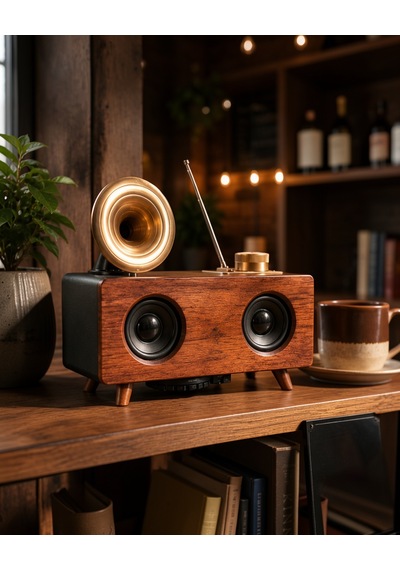 Bluetooth Hoparlör Retro Tasarım B6 Uuczb6speak-1