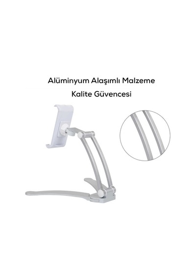 360 Dönebilen Mutfak Ve Sabit Oda Tablet - Telefon Standı