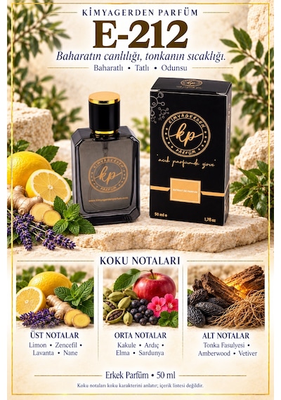 KP E-212 Erkek Parfüm Edp 50 Ml