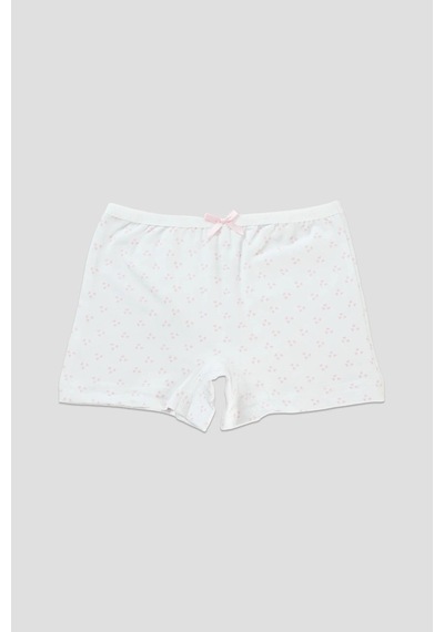 Defne Baby Kız Çocuk Premium Pamuklu Kalp Desenli Penye Atlet & Boxer Takımı Renkli