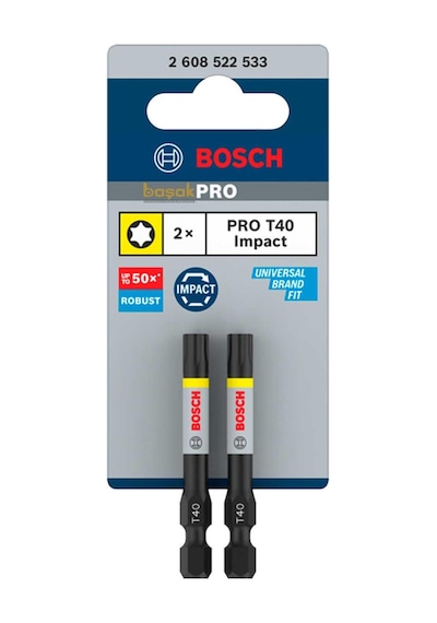 Bosch Pro Impact T40 Torx Vidalama Ucu 55 Mm 2'li 2608522533